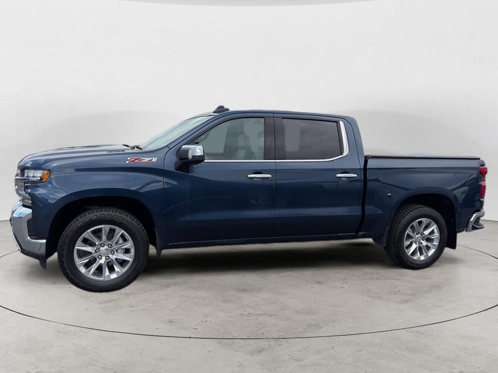 2021 Chevrolet Silverado 1500 LTZ in Northsky Blue Metallic — front three-quarter view