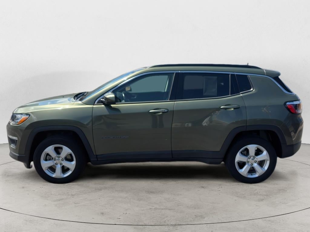 2021 Jeep Compass Latitude 4x4 in Green — front three-quarter view